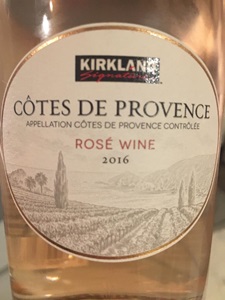 Kirkland Signature Cotes De Provence Grenache Cinsault Mourvèdre 2016